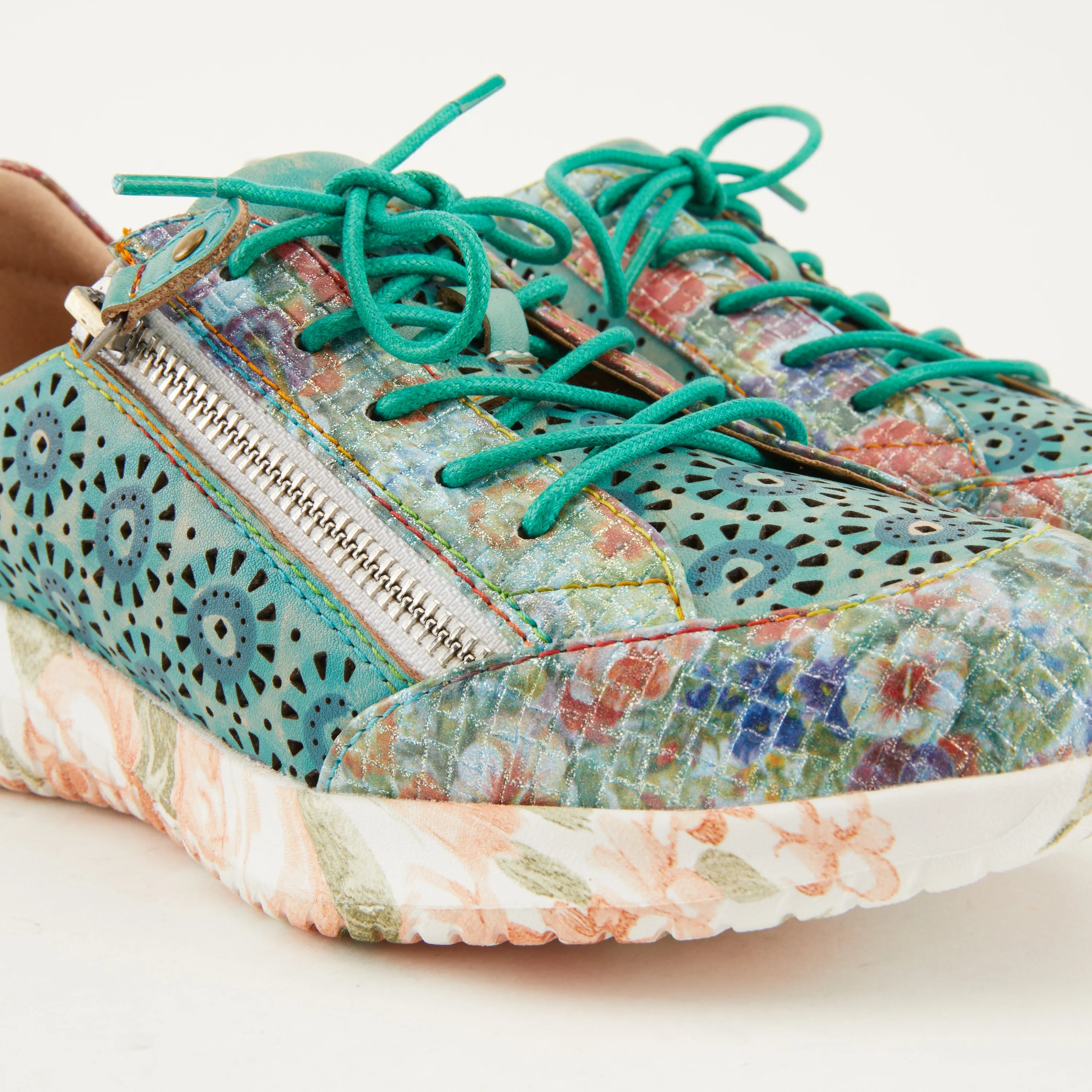 Spring Step Shoes  L'Artiste Jazzies Women's Leather Sneaker With Cutouts