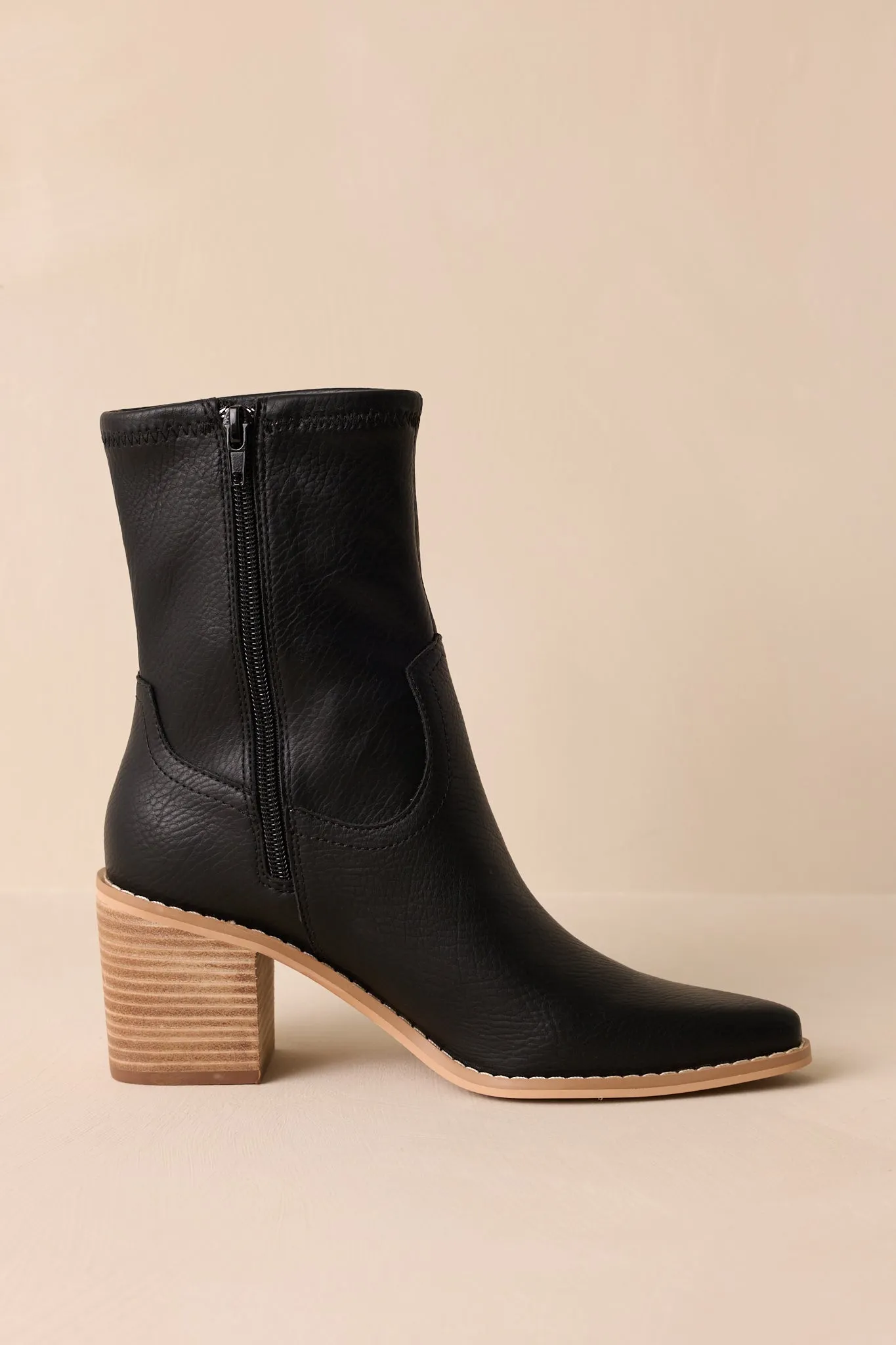 Stride In Style Black Ankle Boots