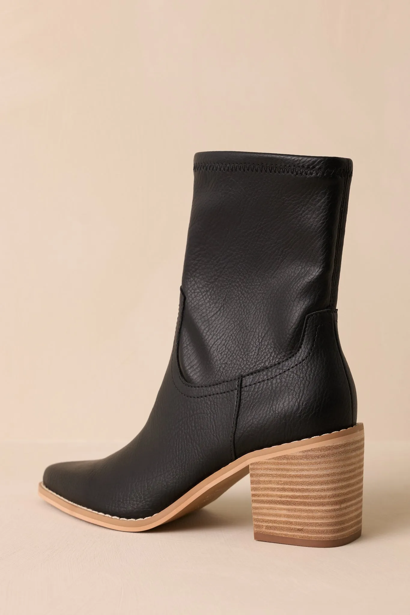 Stride In Style Black Ankle Boots