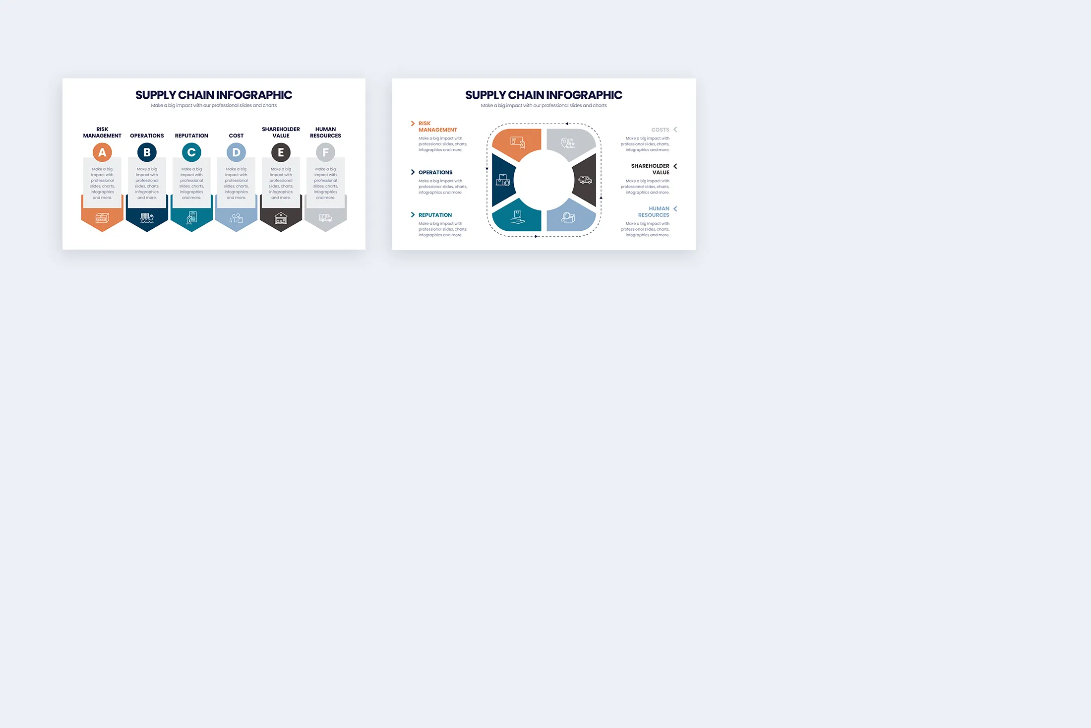 Supply Chain Google Slides Infographic Template