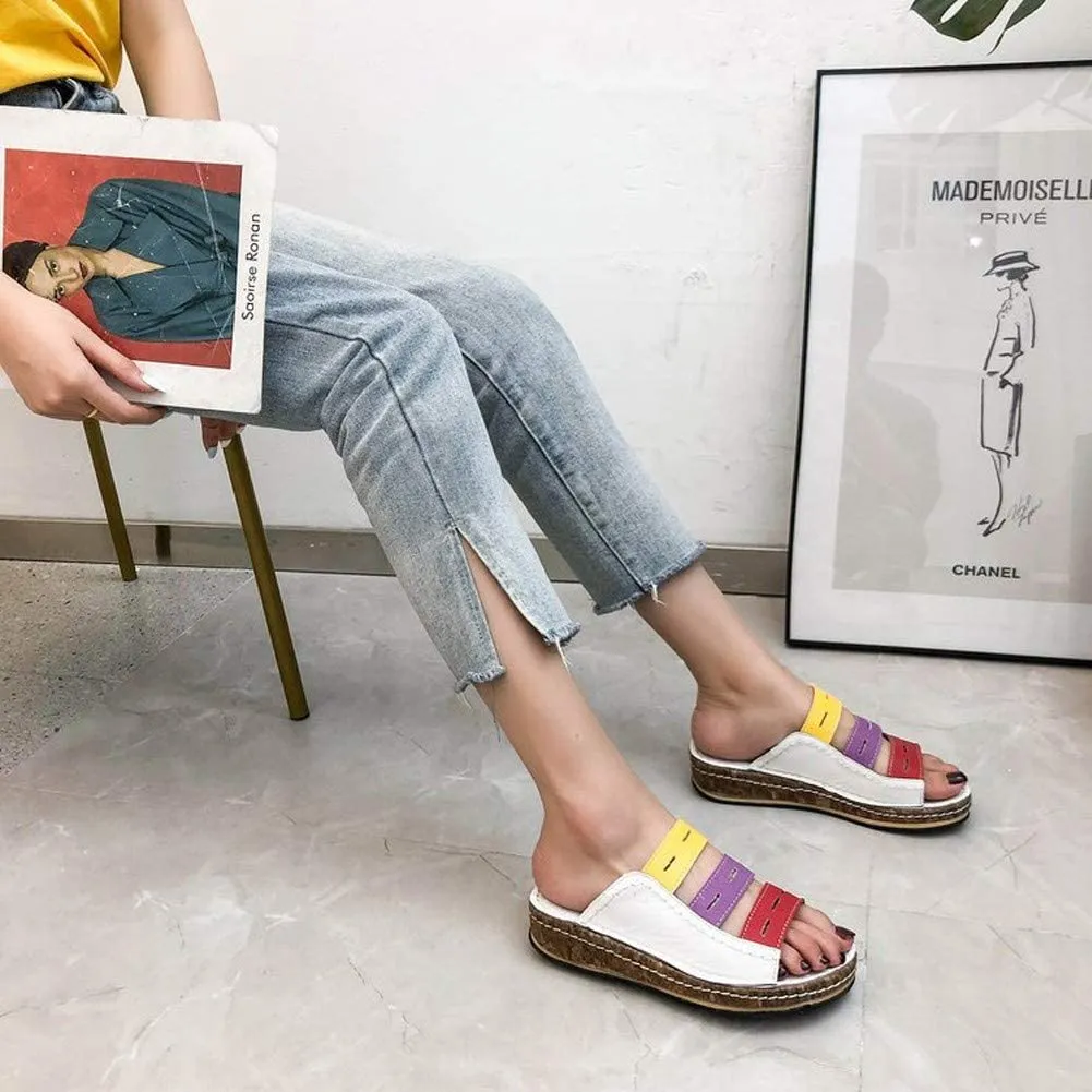 Sylis | Comfortable Supportive Tricolor Sandals for Women