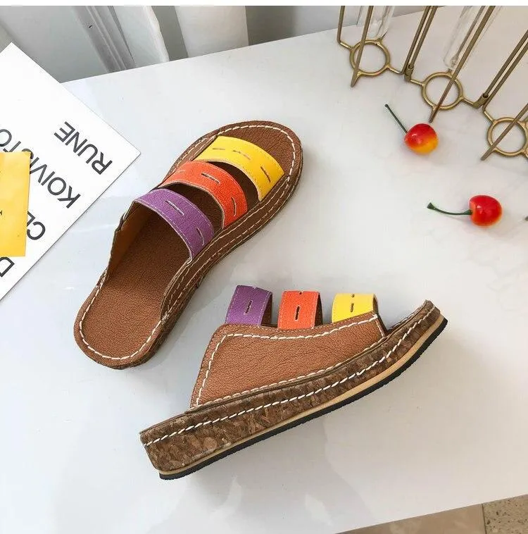 Sylis | Comfortable Supportive Tricolor Sandals for Women