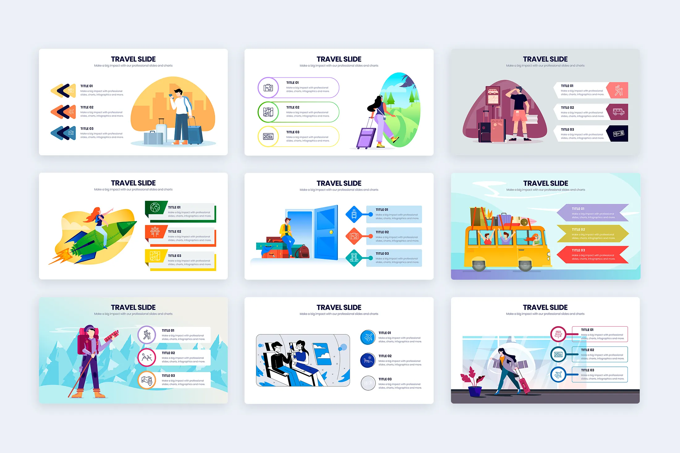 Travel Google Slides Infographic Template