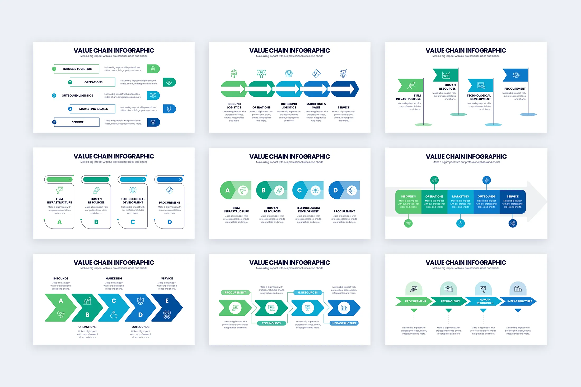 Value Chain Illustrator Infographic Template