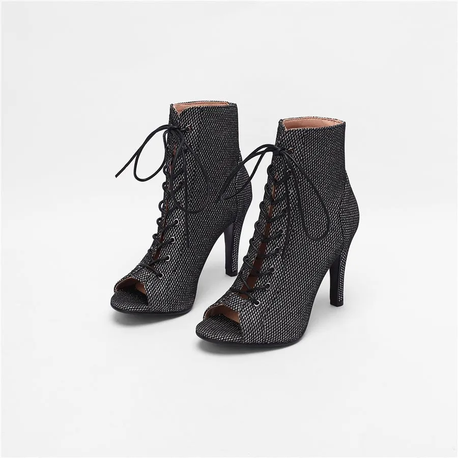 Veltique Lace-Up Heels