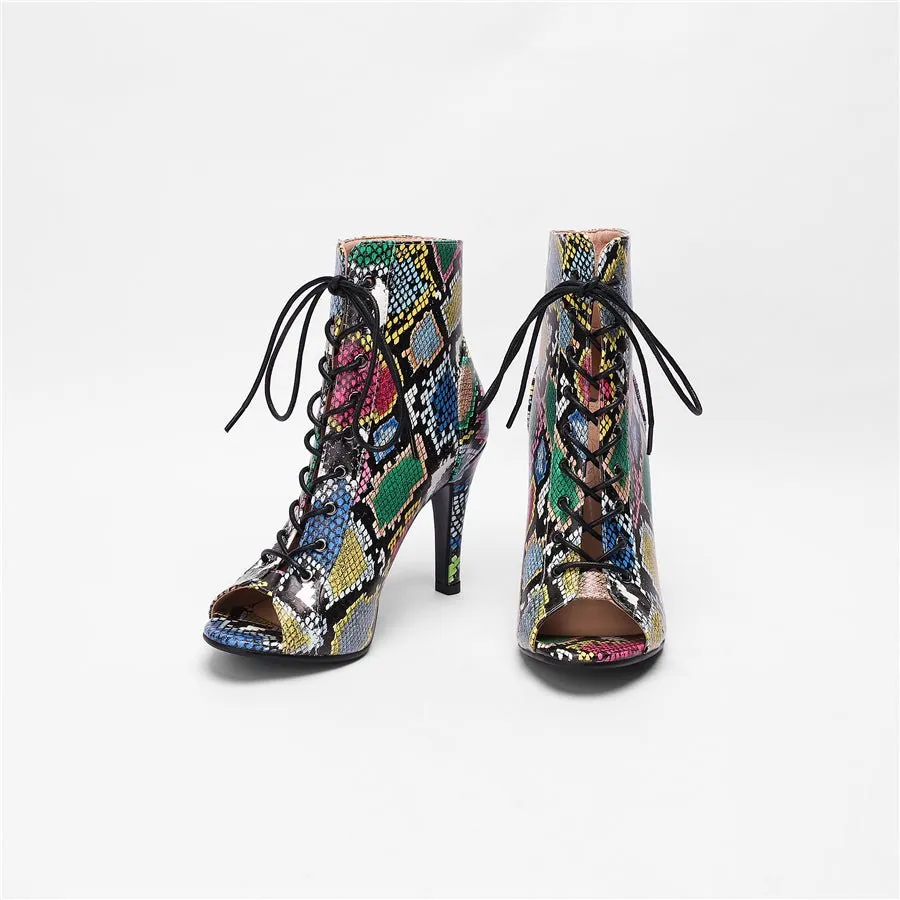 Veltique Lace-Up Heels