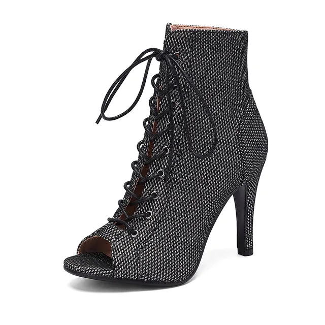 Veltique Lace-Up Heels