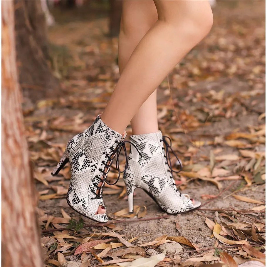 Veltique Lace-Up Heels