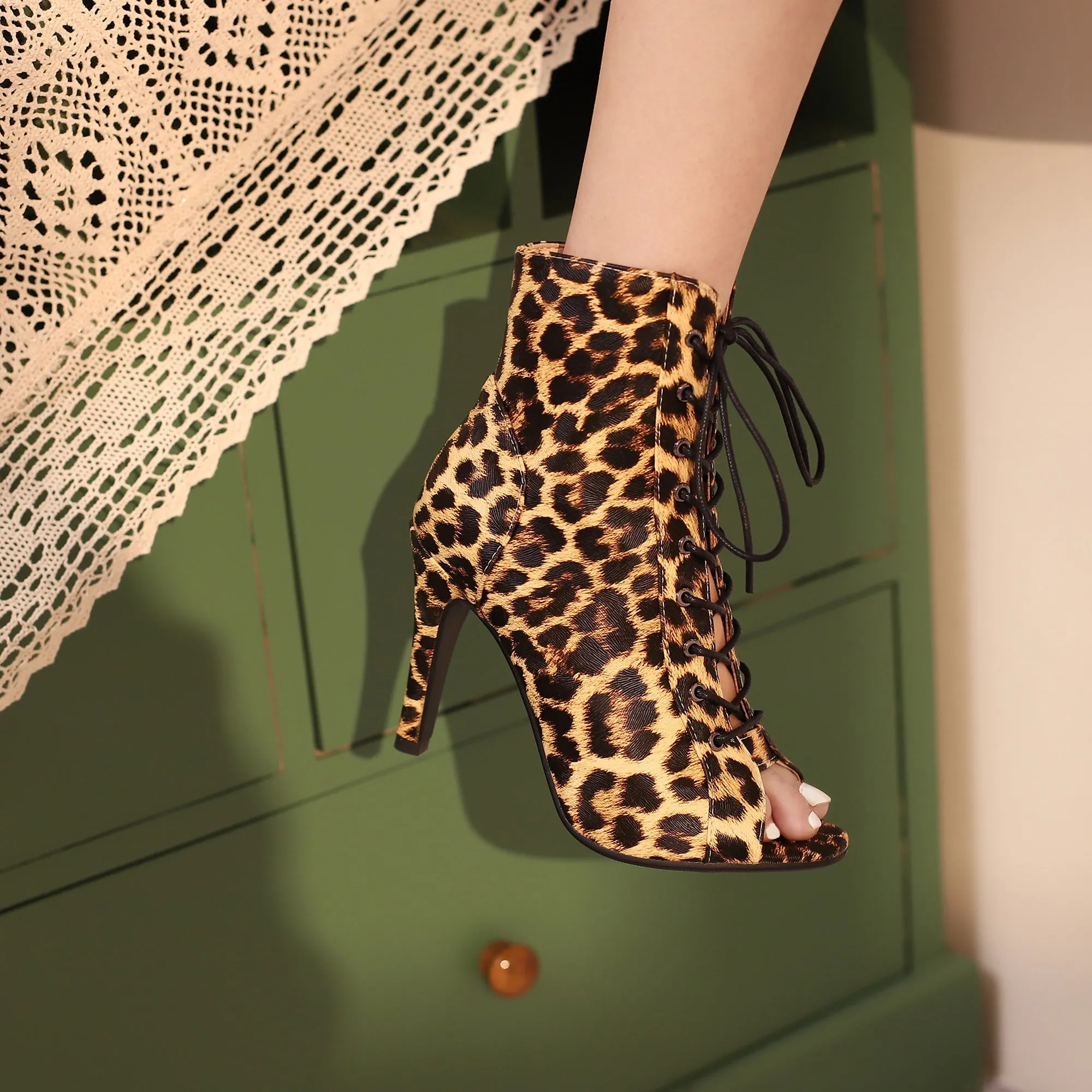 Veltique Lace-Up Heels
