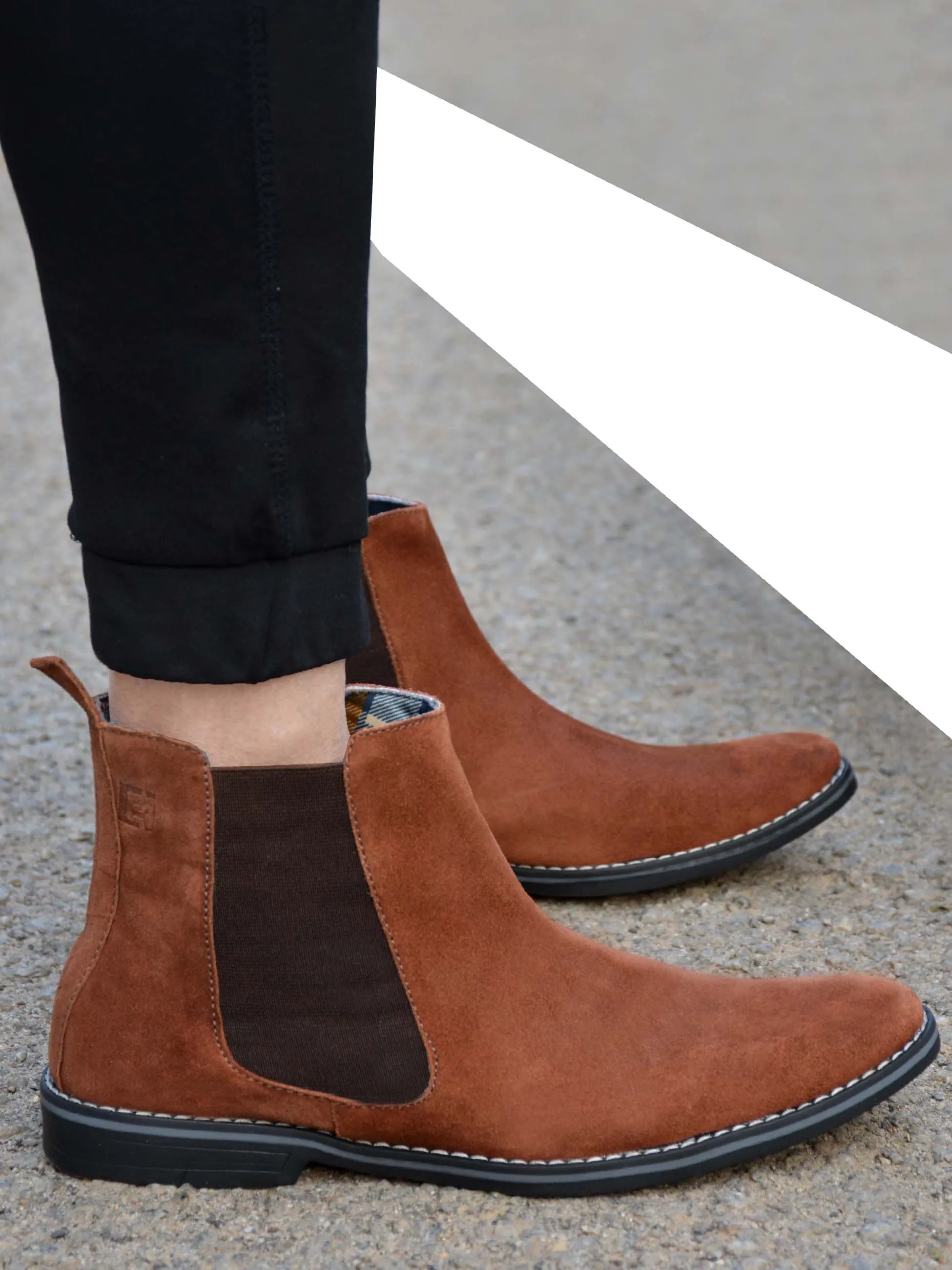 Whatever It Takes Genuine Leather Chelsea Boots KM-4