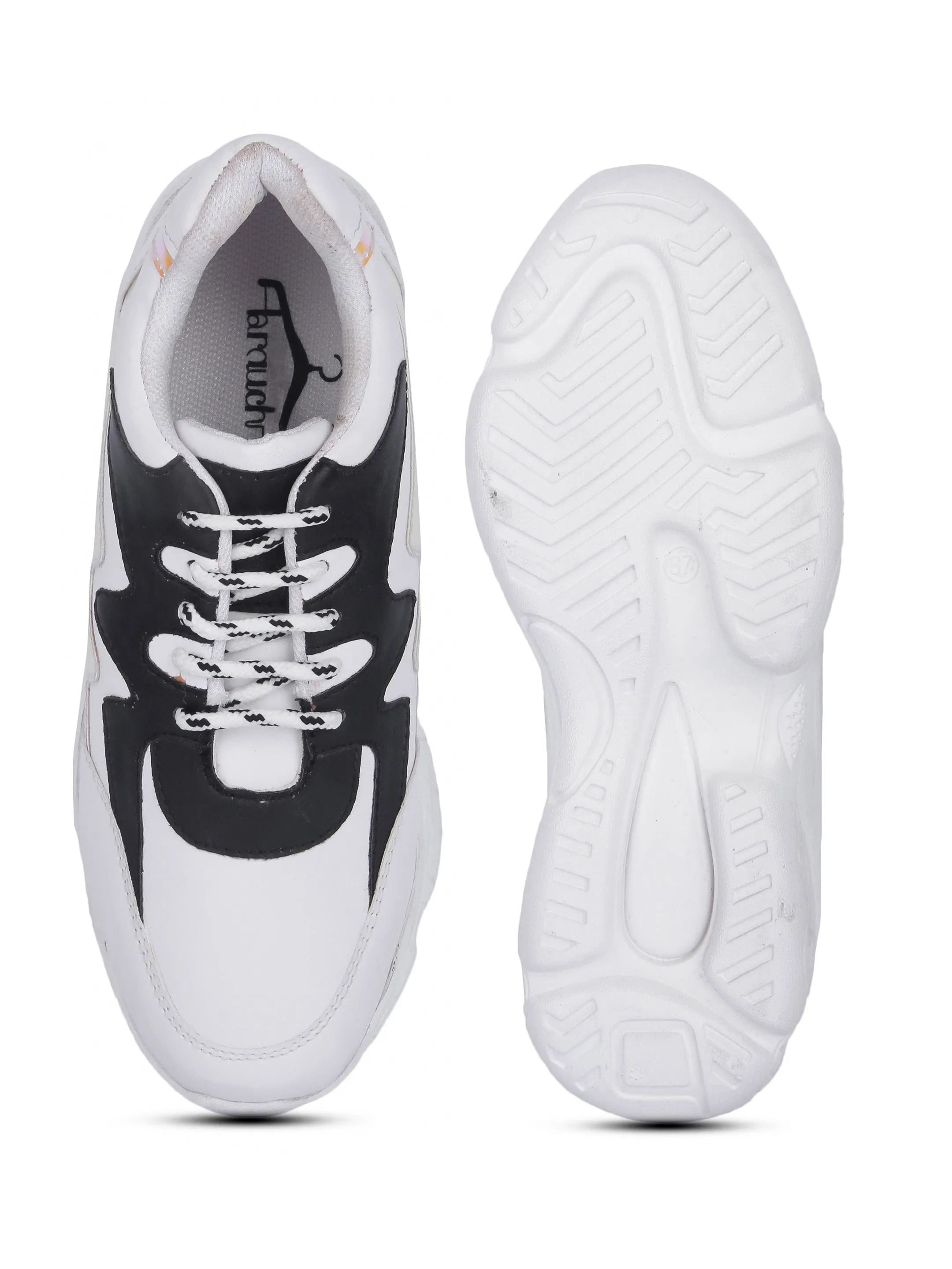 White Black & Chrome Thunder Casual Sneaker