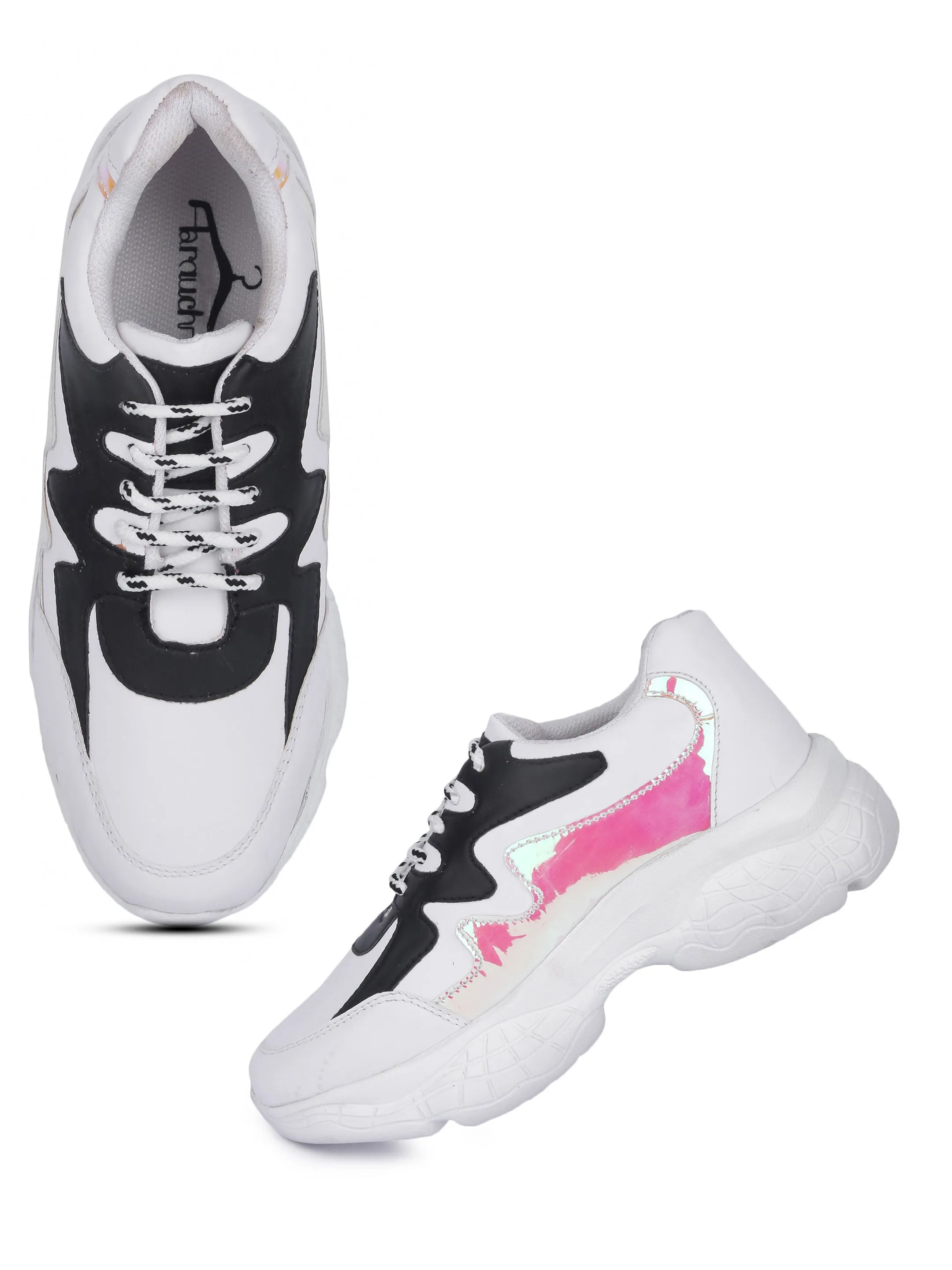 White Black & Chrome Thunder Casual Sneaker