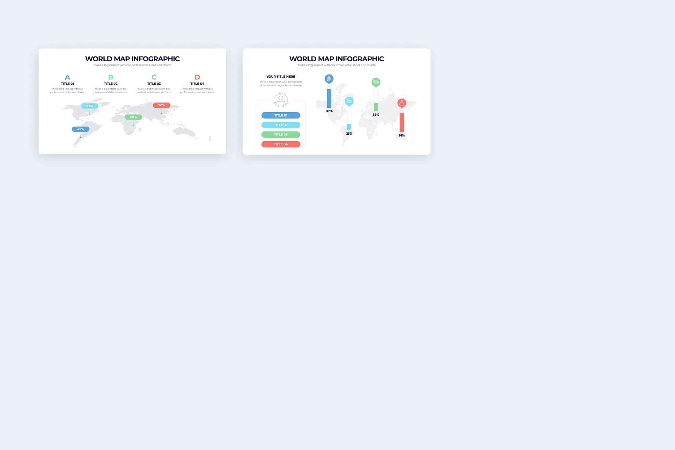 World Maps Illustrator Infographic Template